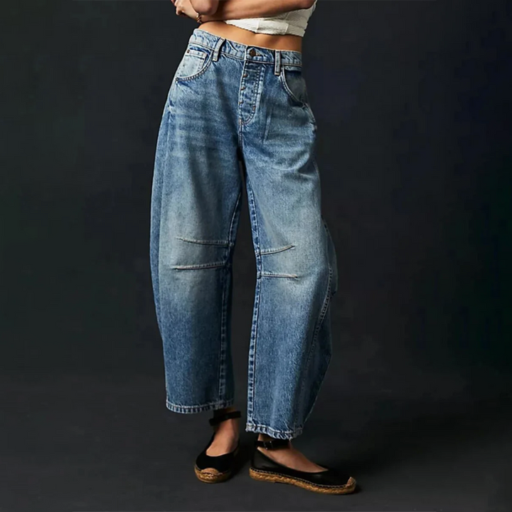 Comfortabele Wijde Broek Voor Dames Met Relaxte Pasvorm — afbeelding 7