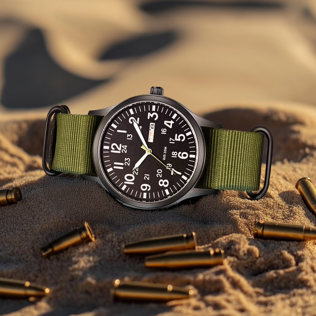 Herenhorloge Outdoor – Waterdicht 100m, Krasbestendig Saffierglas