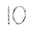 Elegante oorbellen van wit goud met subtiele zirkonia details
