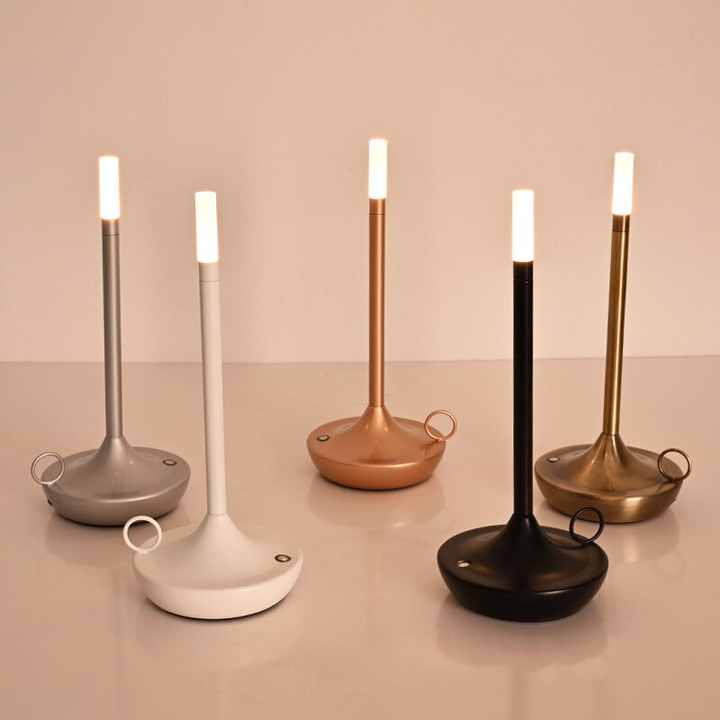 GlowLux - Draadloze Oplaadbare LED Tafellamp Met Smart Touch Bedieningen