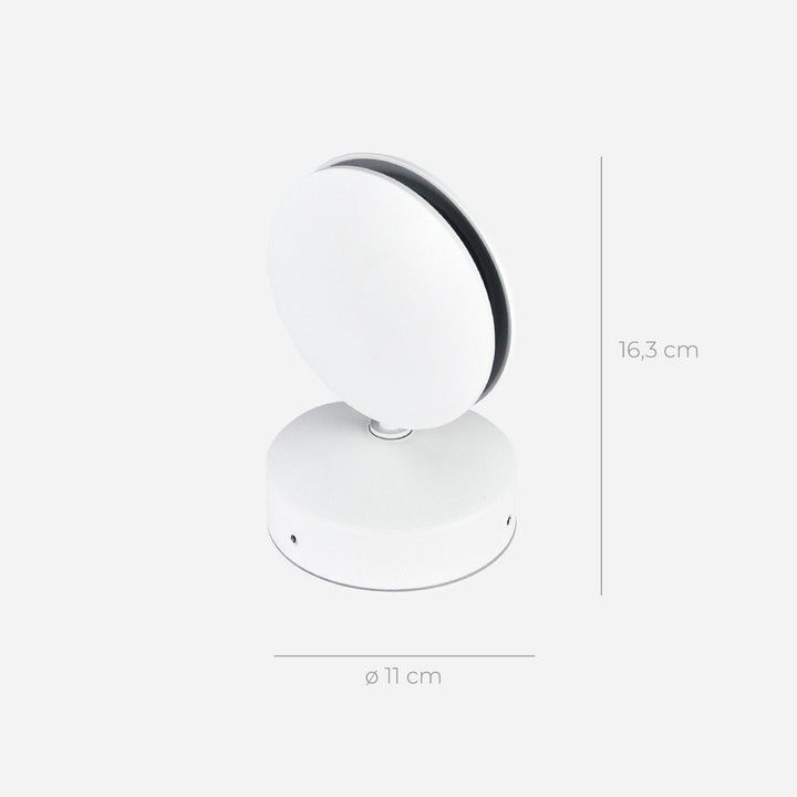 LED-wandlamp met spotfunctie | 360° draaibare lampkop | vierkante lichtkegel