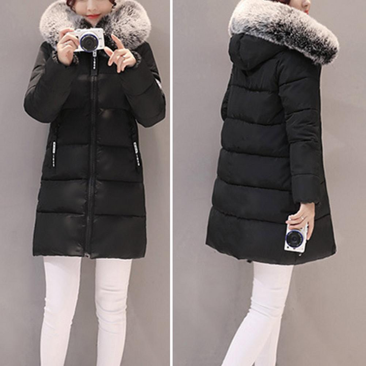 Comfortabele winddichte winterjas voor dames - Elinora