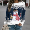 Kersttrui met sneeuwvlokprint voor dames