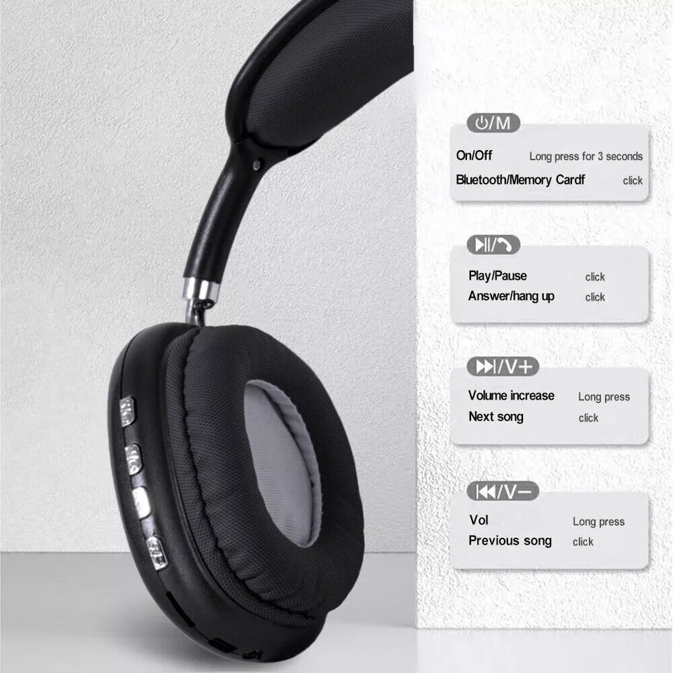 Bluetooth-koptelefoon met actieve ruisonderdrukking en lange speeltijd