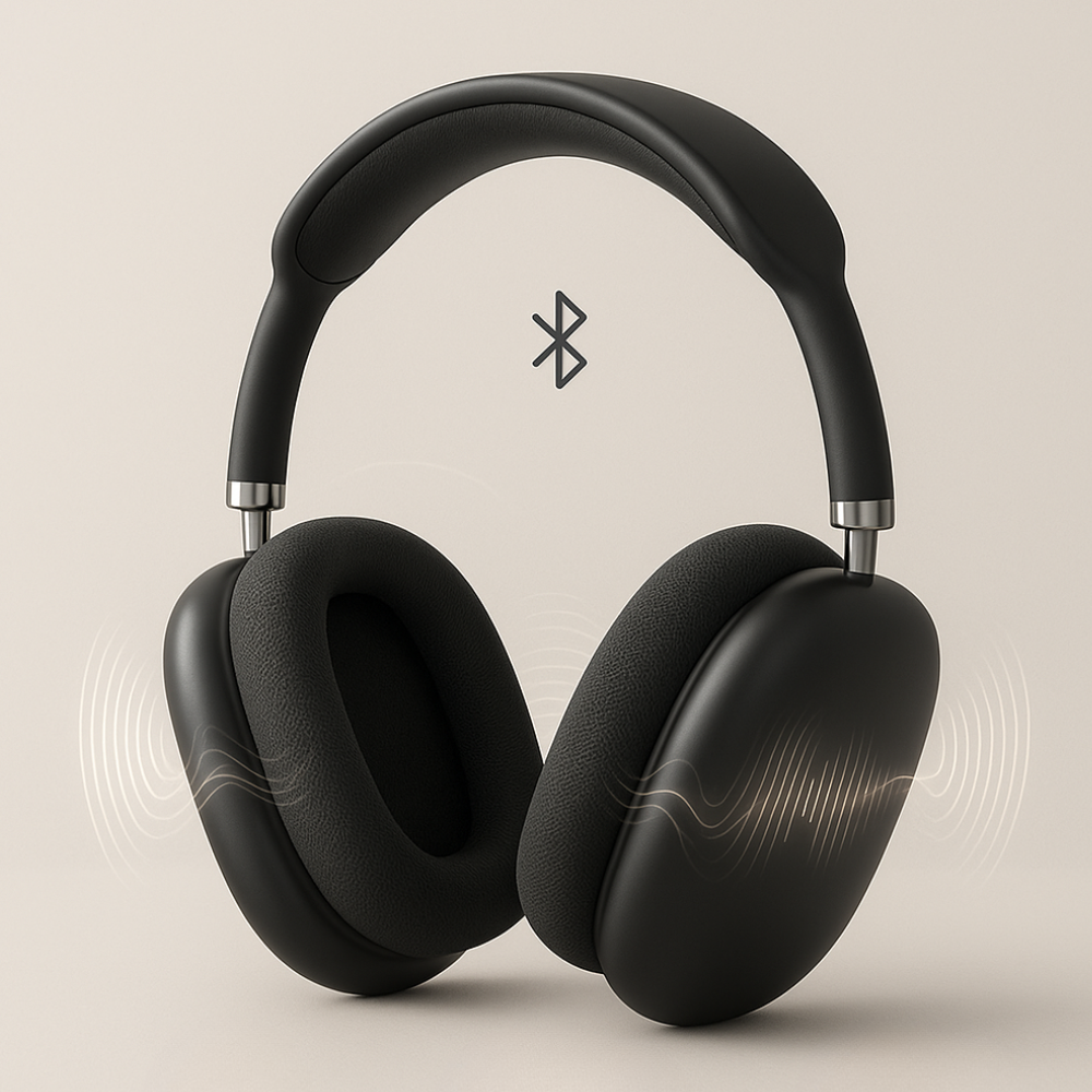 Bluetooth-koptelefoon met actieve ruisonderdrukking en lange speeltijd