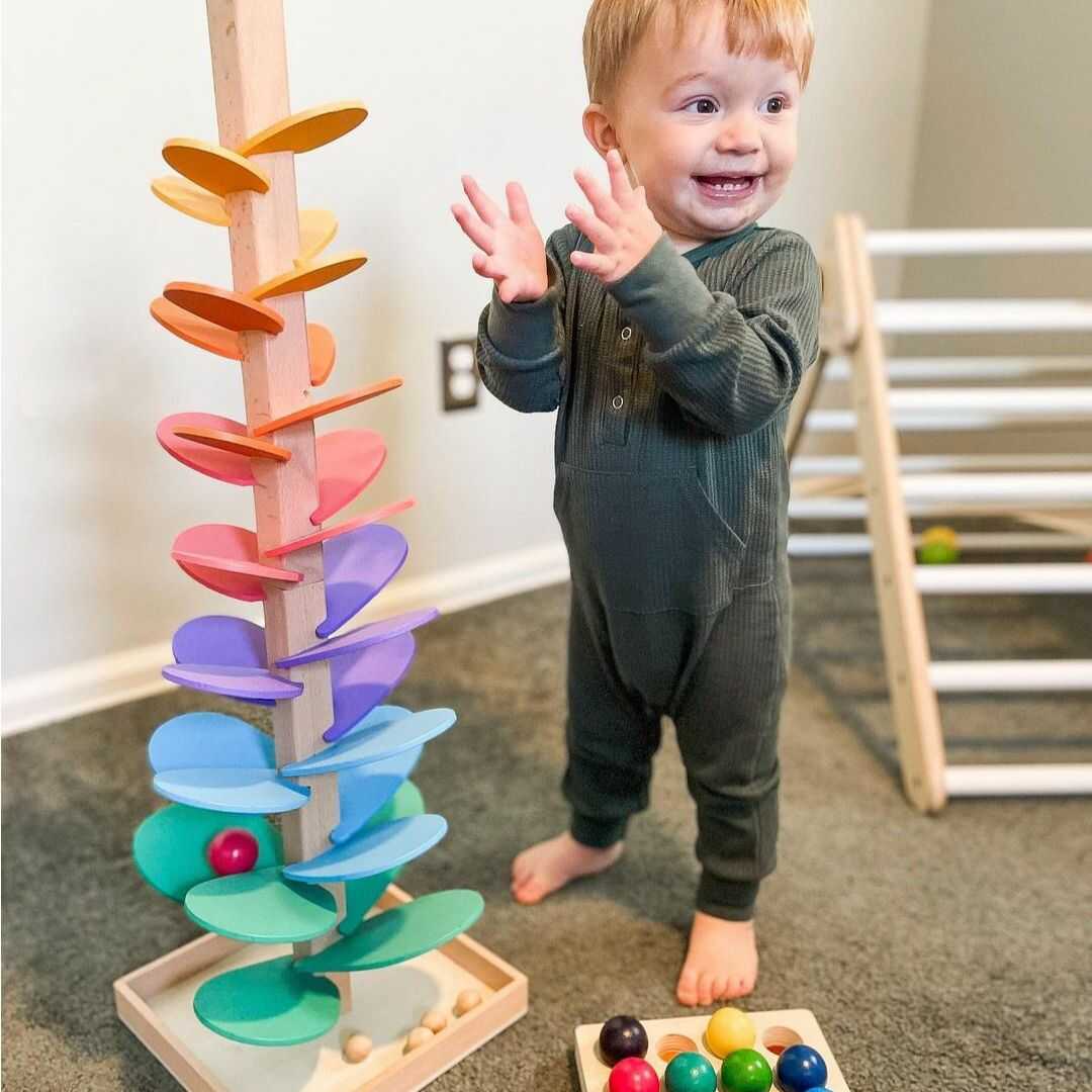 Houten Regenboogboom Spel – Educatief en Natuurlijk Plezier