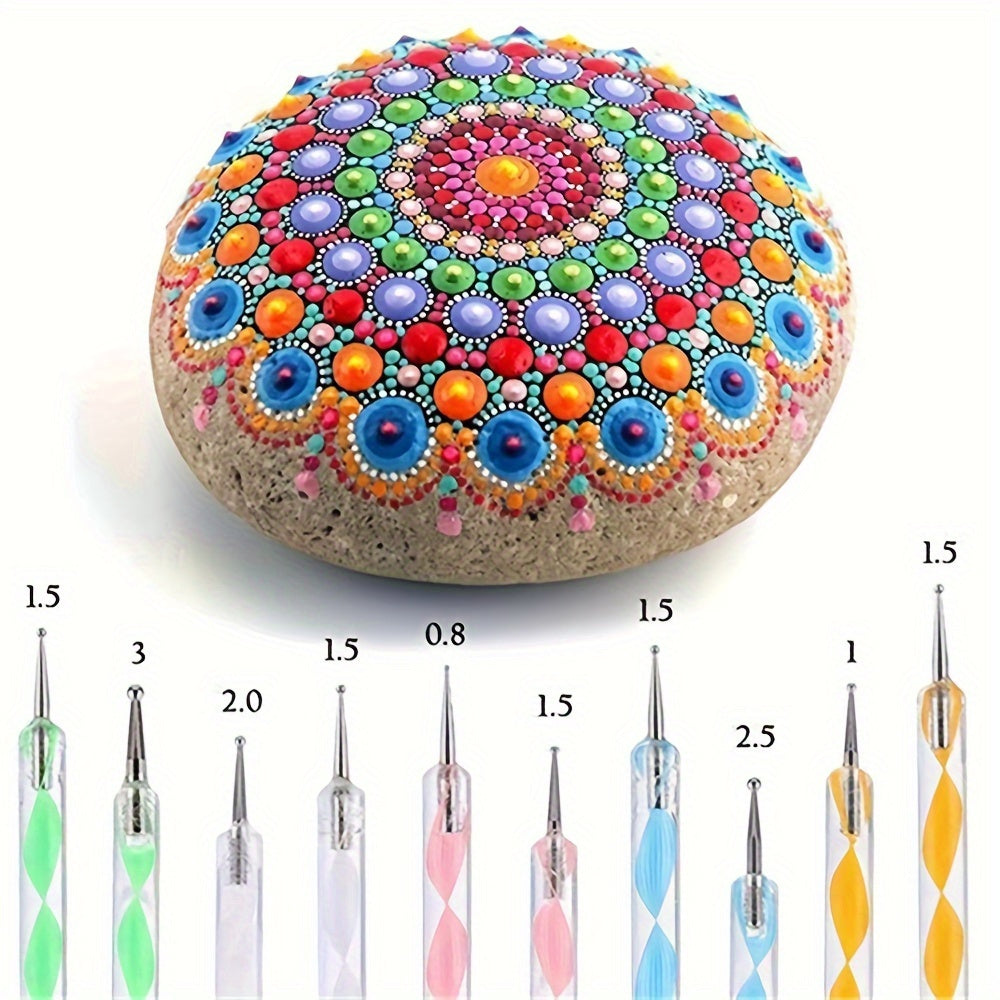 Mandala Gereedschapsset – Voor Creatief Schilderen en Steenkunst