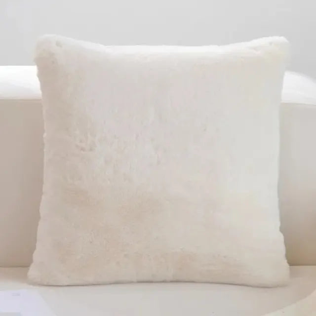 SoftPlush - Ultra Zachte Konijnenbont Look Kussenhoes voor Luxe en Comfort