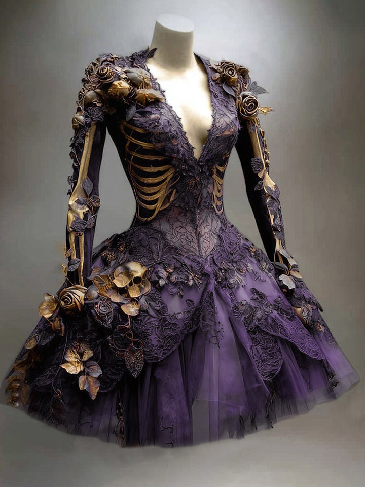 Prachtig gemaakte jurk met print in vier kleuren, maat S tot 5XL