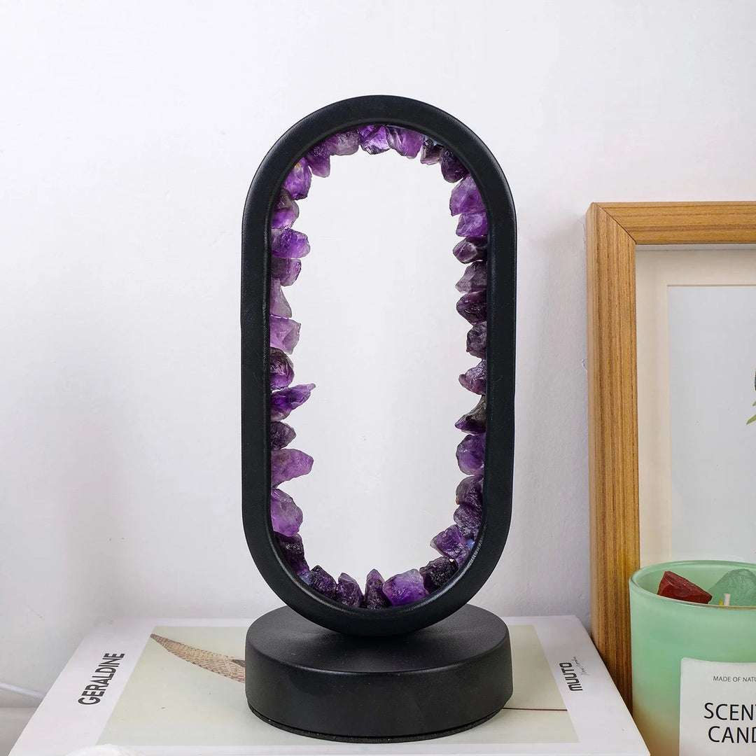 AmethystGlow - Handgemaakte Natuurlijke Kalmerende Amethist Lamp voor Ontspanning