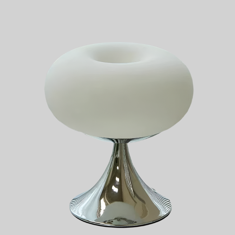 Lumière - Vintage Appel Tafellamp van Glas Met Bauhaus Stijl