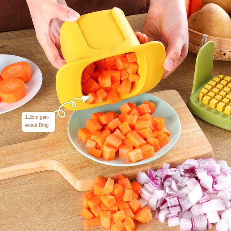 SliceKing - 2-in-1 Groentesnijder & Hakmachine voor Snel en Eenvoudig Snijden