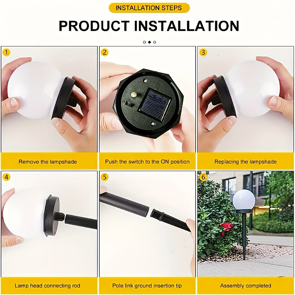 LED-solar tuinlampen – Bolvormige verlichting voor paden en tuinen