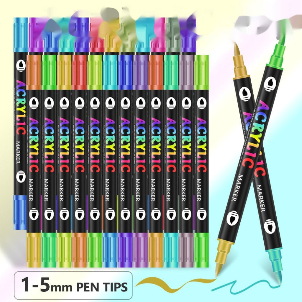 Double-headed Two-color Acrylic Marker Pen Children's Painting