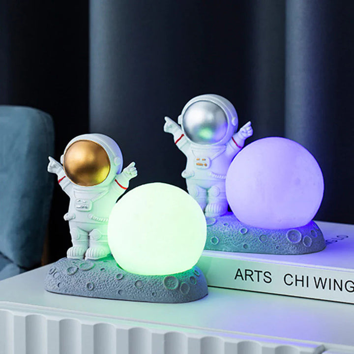 CosmoGlow - Stijlvolle Astronaut Nachtlamp Voor Rustgevende Sfeerverlichting