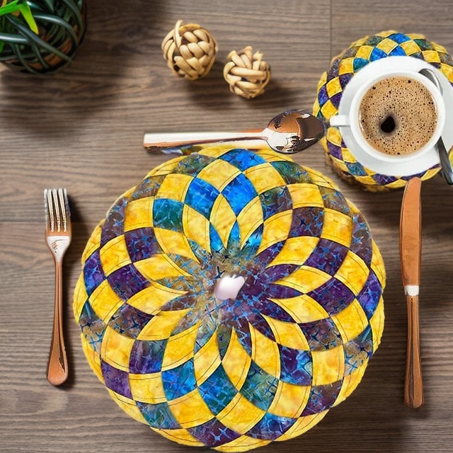 Naaisjablonen voor stoffen placemats - Eenvoudige set voor handgemaakte tafeldecoratie