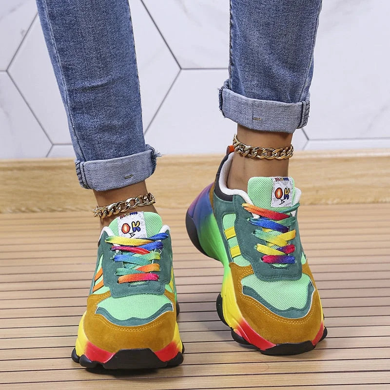 Kleurrijke Dames Sneakers – Solenya