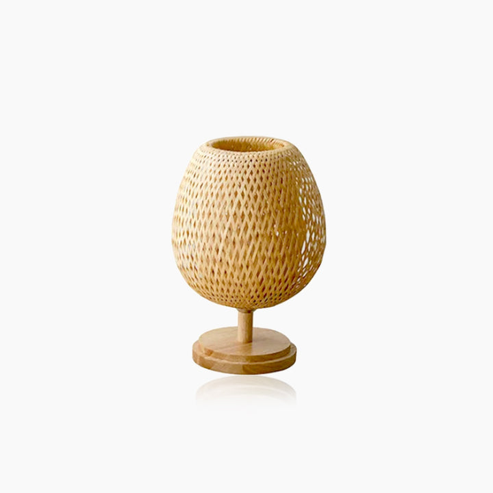 LumiBamboo - Handgemaakte Vintage Bamboe Tafellamp voor Natuurlijke Sfeer