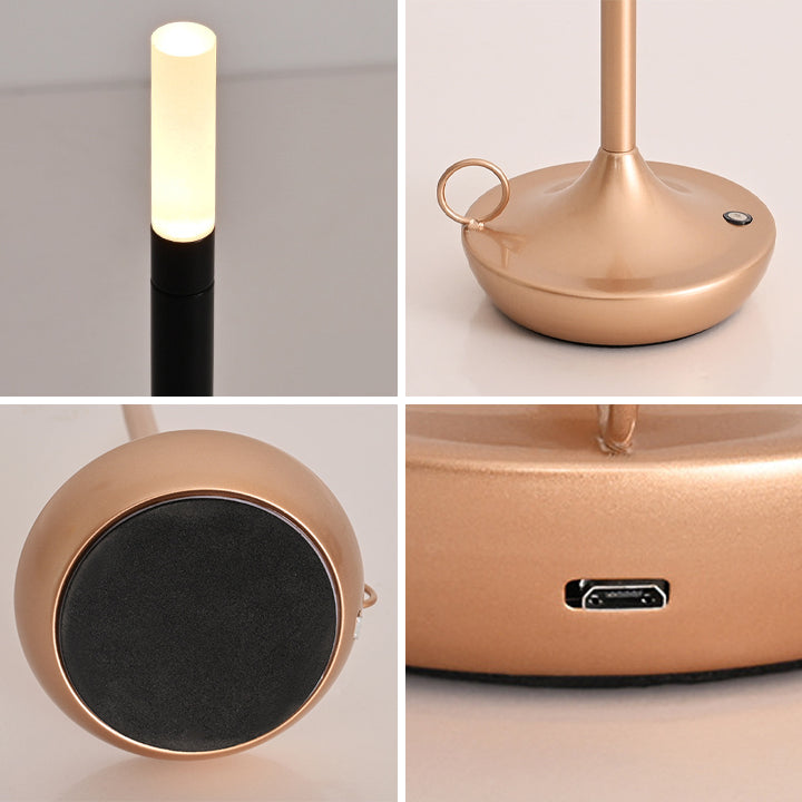 GlowLux - Draadloze Oplaadbare LED Tafellamp Met Smart Touch Bedieningen