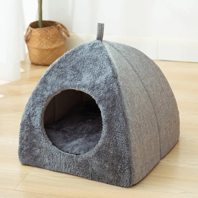 PurrLuxe - Warm en Knus Gesloten Kattenhuis van Velvet