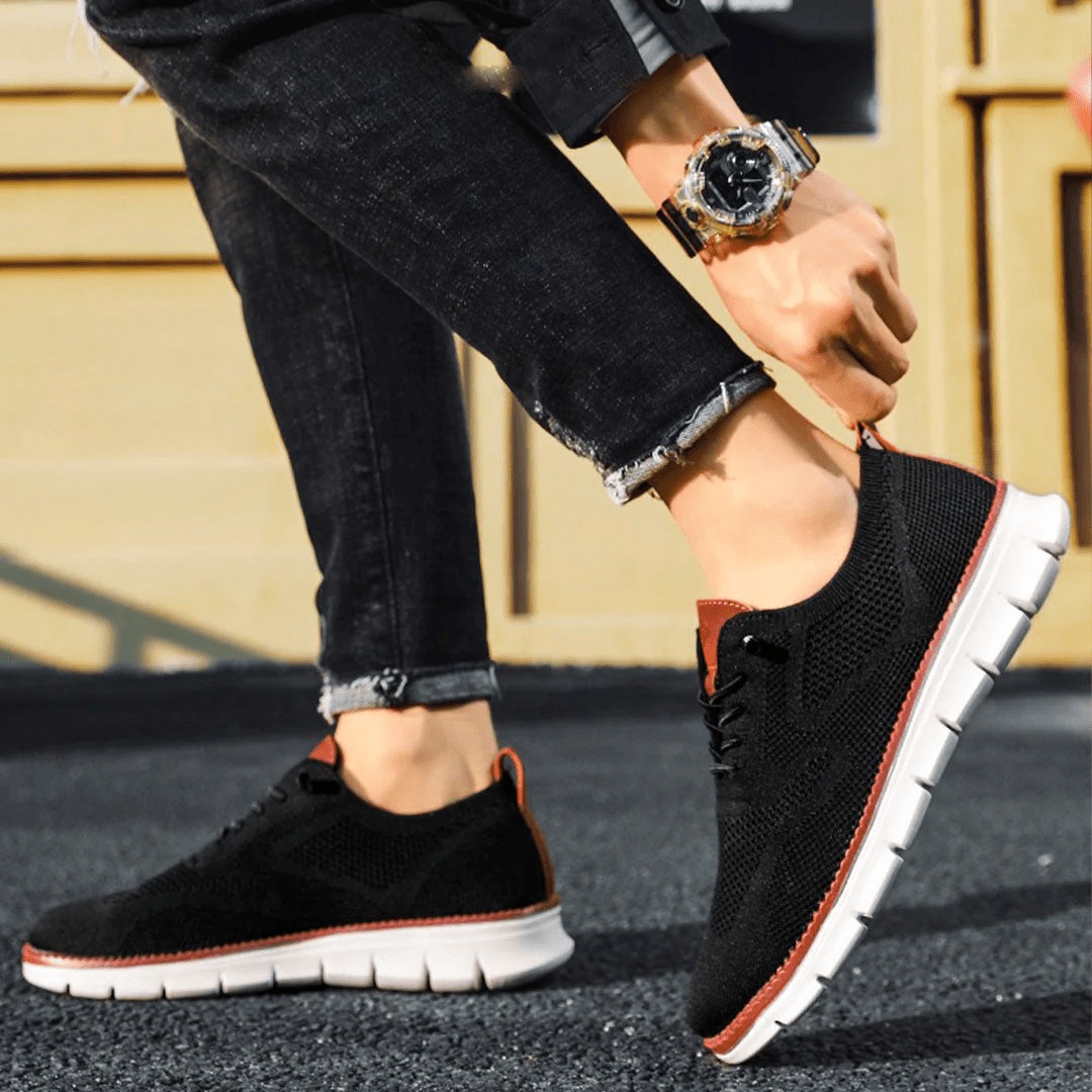 Ademende en ultracomfortabele herensneakers in minimalistisch design – Elias