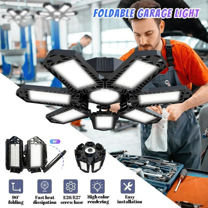 Verstelbare LED-paneellamp 6500K E26/E27 – lamp voor garage en werkplaats