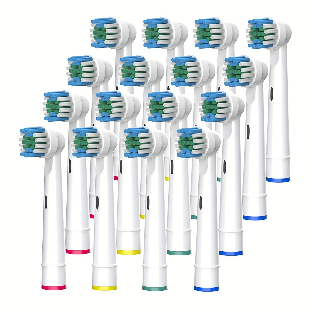 16 Vervangende Opzetborstels voor Tandenborstels – Geschikt voor Oral-B Modellen en Zorgen voor Grondige Reiniging