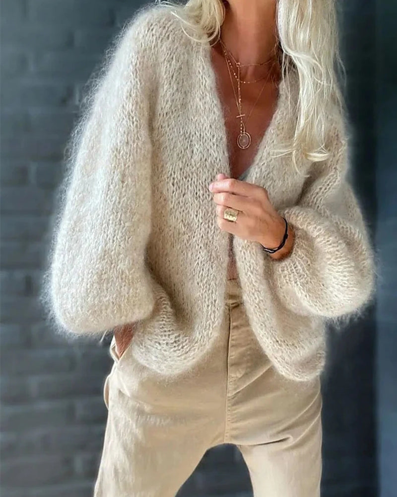 Informele Cardigan met Lange Uitlopende Mouwen - Maya
