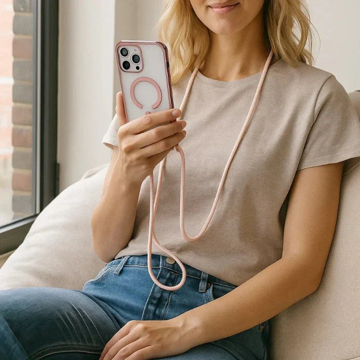 CarryLink telefoonhoesje met koord: valbestendig gemak