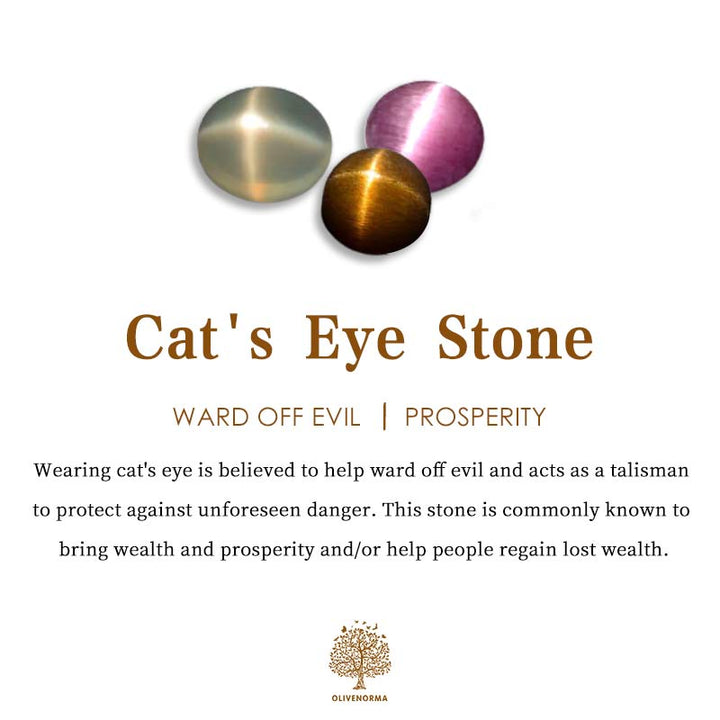 Grote Kattenoog Edelsteen Ring – Liora