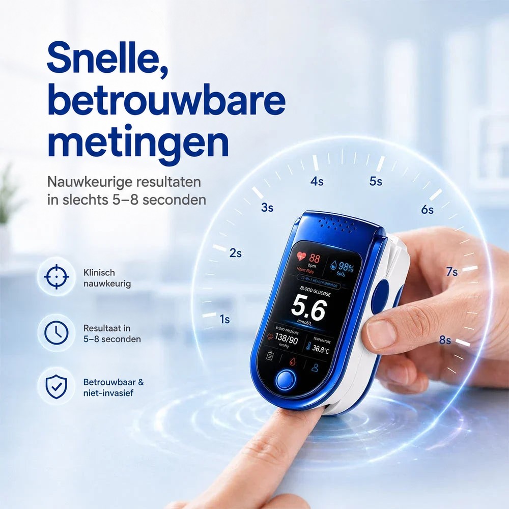 Duidelijke displays voor elke dagelijkse gezondheidscontrole