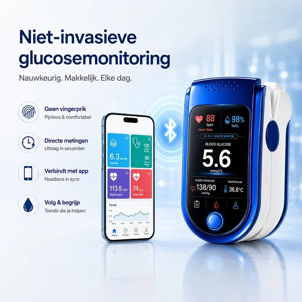 Duidelijke displays voor elke dagelijkse gezondheidscontrole