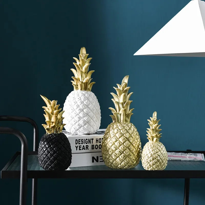 GoldenGlow - Gouden Ananas Decoratie Voor Luxe Interieurs