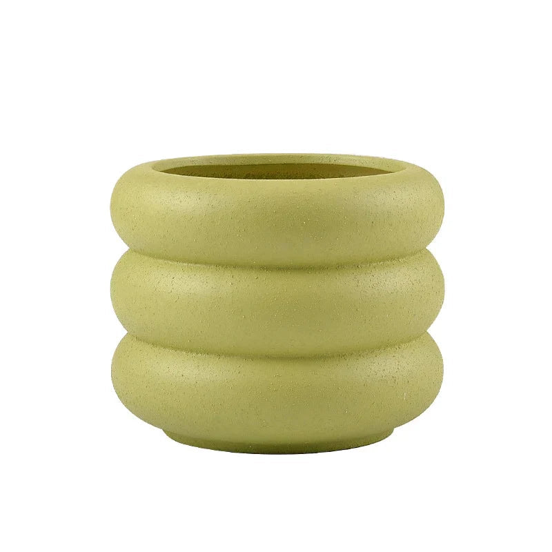 BubbleNest - Moderne Keramische Succulenten Pot met Speels Bubbel Design