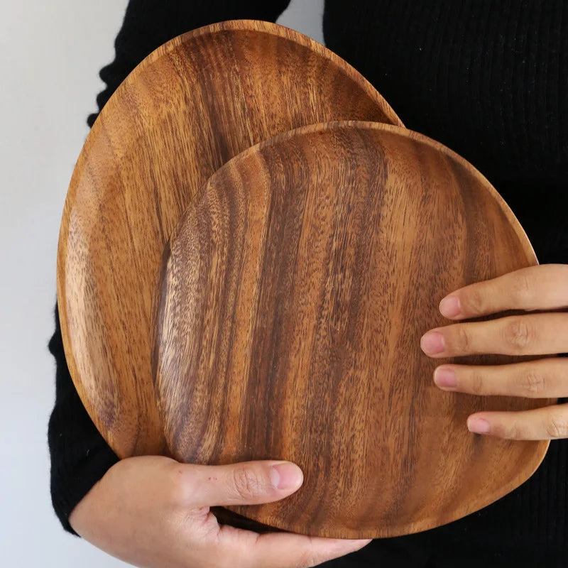 WoodElegance - Houten Borden Set | Handgemaakt, Duurzaam & Perfect voor Serveren