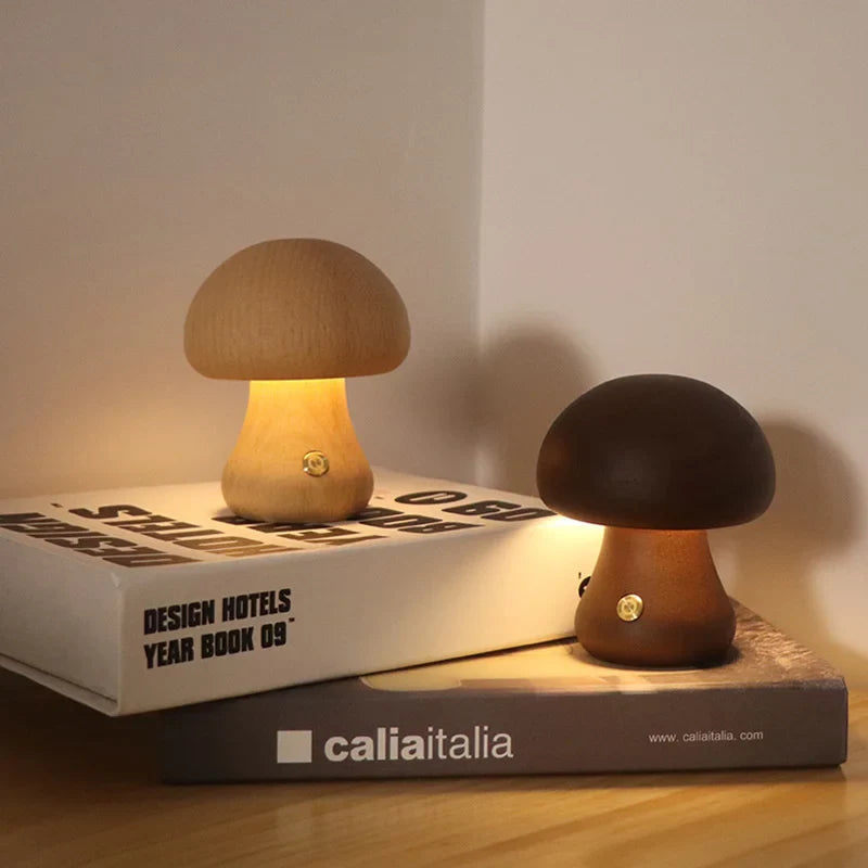 GlowShroom - Sfeervolle LED Tafellamp met Touchbediening en USB-oplaadbaar