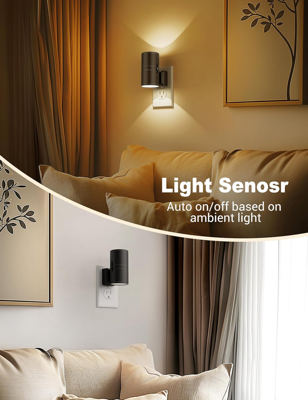 GlowLite - Dimbare LED Nachtlamp met Schemersensor | Plug-In Sfeerverlichting voor Elke Kamer