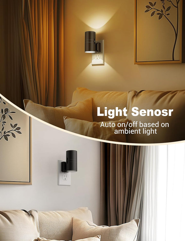 GlowLite - Dimbare LED Nachtlamp met Schemersensor | Plug-In Sfeerverlichting voor Elke Kamer