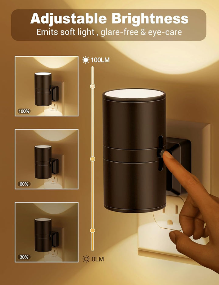 GlowLite - Dimbare LED Nachtlamp met Schemersensor | Plug-In Sfeerverlichting voor Elke Kamer