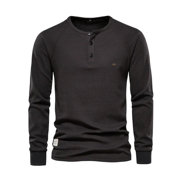 Heren Shirt met lange mouwen en ronde hals