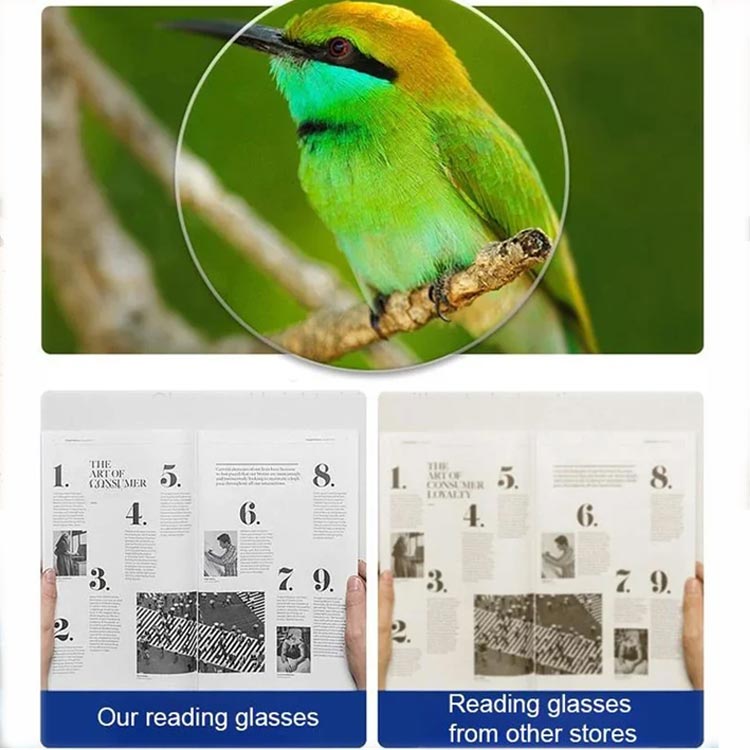 Leesbril met magnetische nekophanging en blauwlichtfilter met anti-verliesontwerp