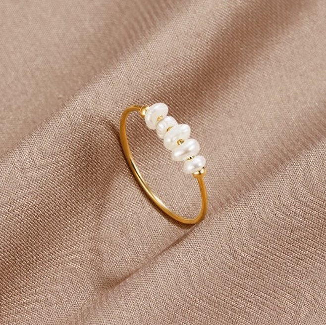 Elegante zoetwaterparel ring