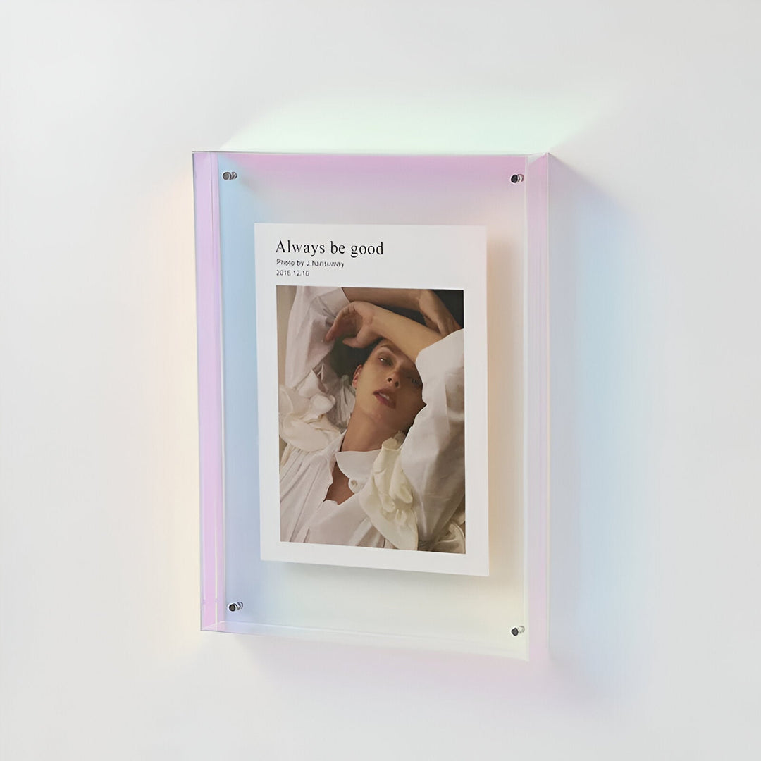 Moderne transparante displaylijst fotolijst voor in huis