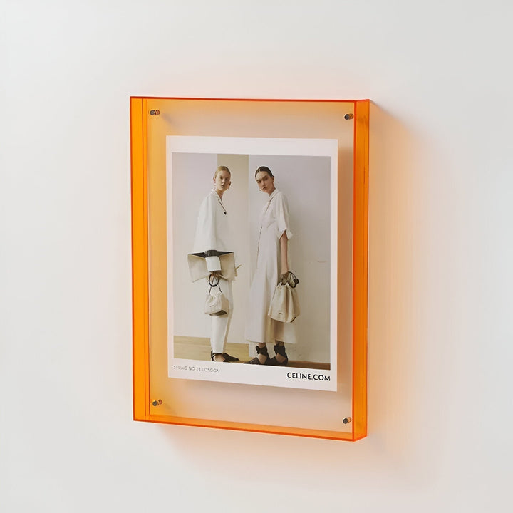 Moderne transparante displaylijst fotolijst voor in huis