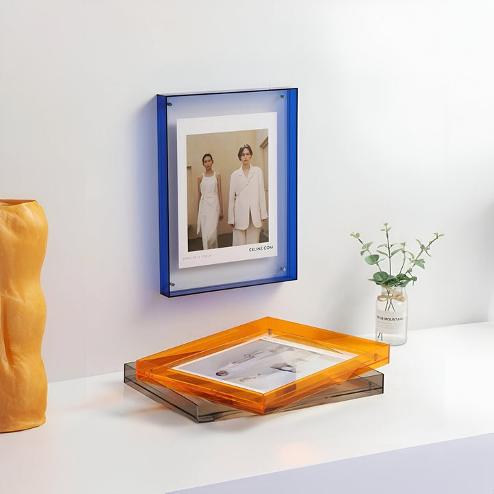 Moderne transparante displaylijst fotolijst voor in huis
