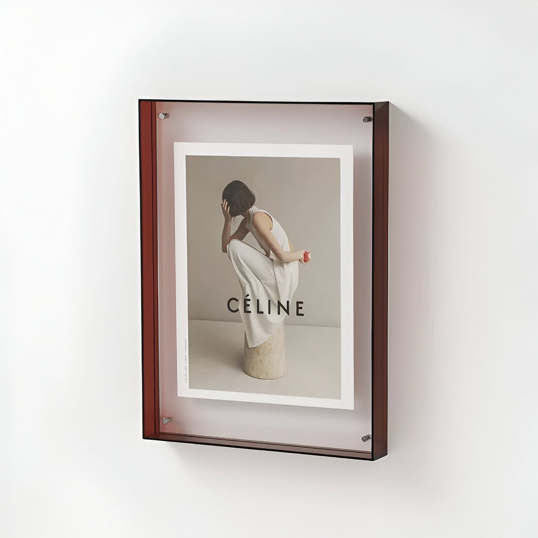 Moderne transparante displaylijst fotolijst voor in huis