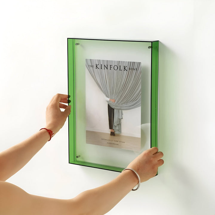 Moderne transparante displaylijst fotolijst voor in huis