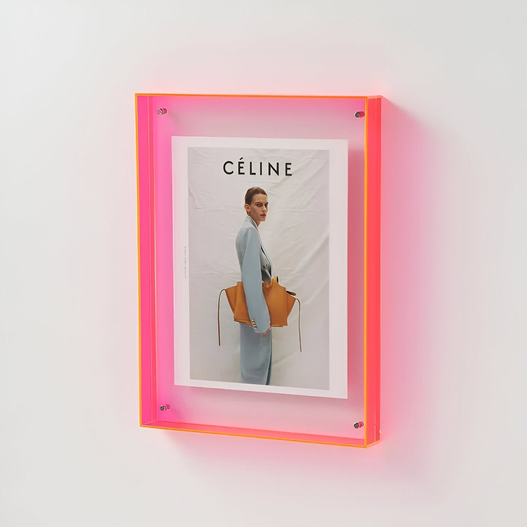Moderne transparante displaylijst fotolijst voor in huis