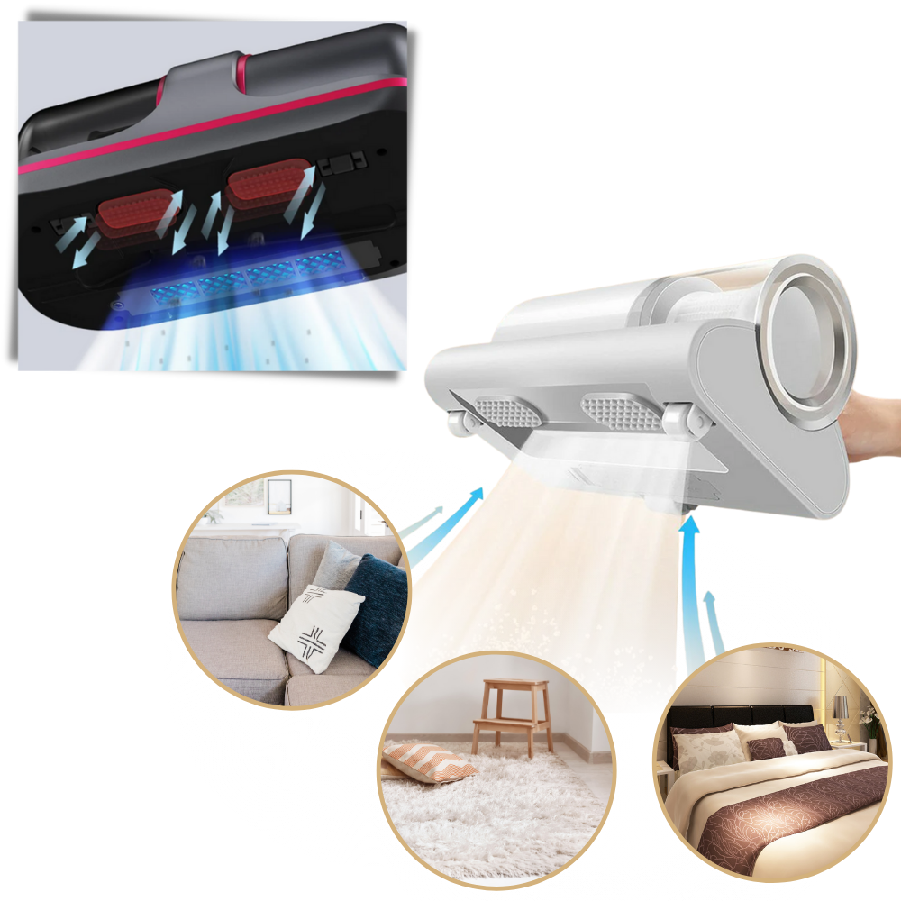 Draagbare UV-C-stofzuiger voor matras & stoffering