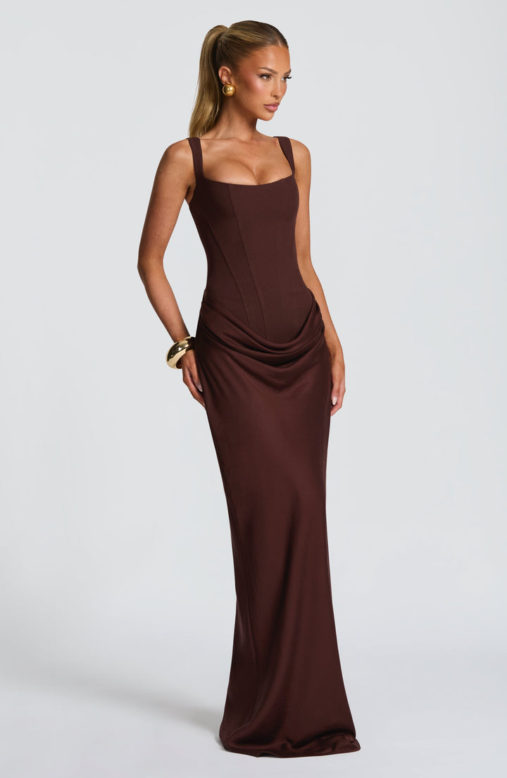 Indy bodycon maxi-jurk